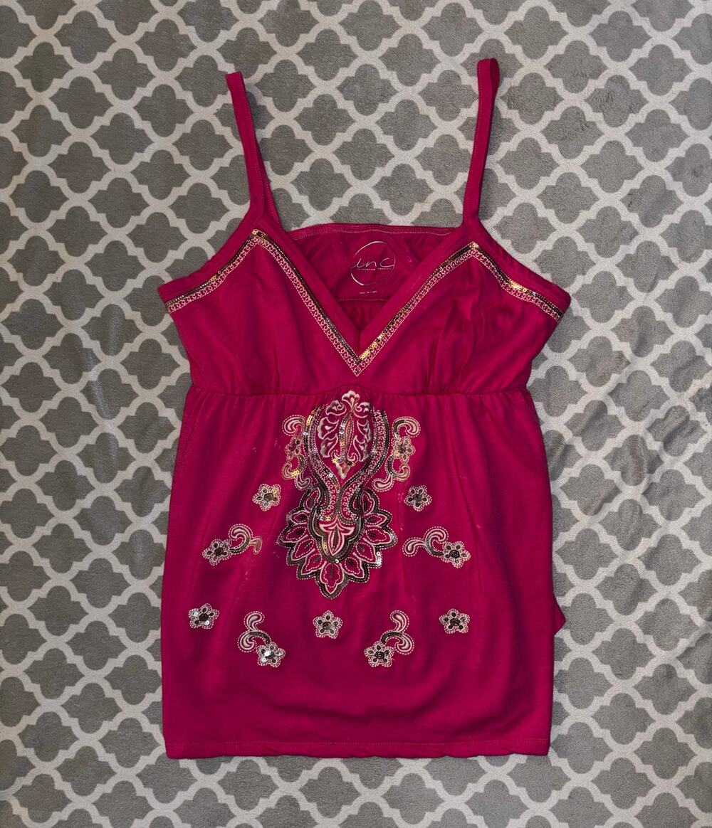 Y2K sequin tank